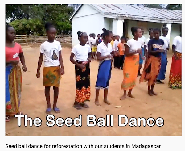 A video celration the seed ball made in the school in Madagascar